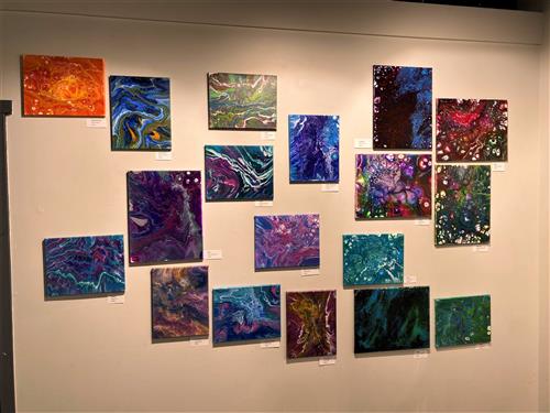 Artwork at the Art of the Puzzle exhibit